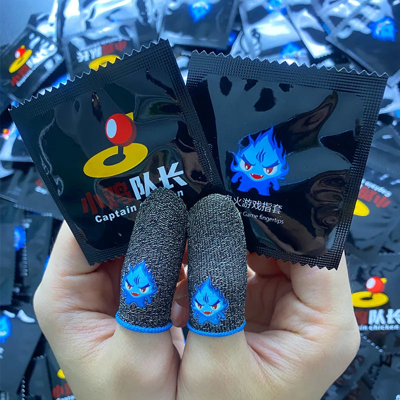 1Pair Gaming Finger Sleeve Breathable Fingertips For PUBG Mobile Games