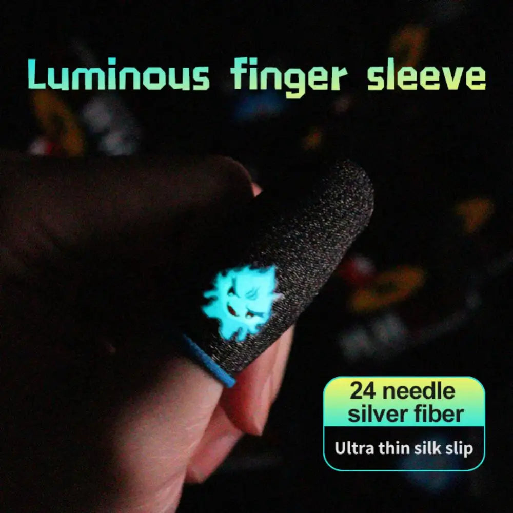 1Pair Gaming Finger Sleeve Breathable Fingertips For PUBG Mobile Games