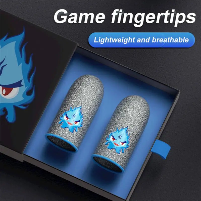 1Pair Gaming Finger Sleeve Breathable Fingertips For PUBG Mobile Games