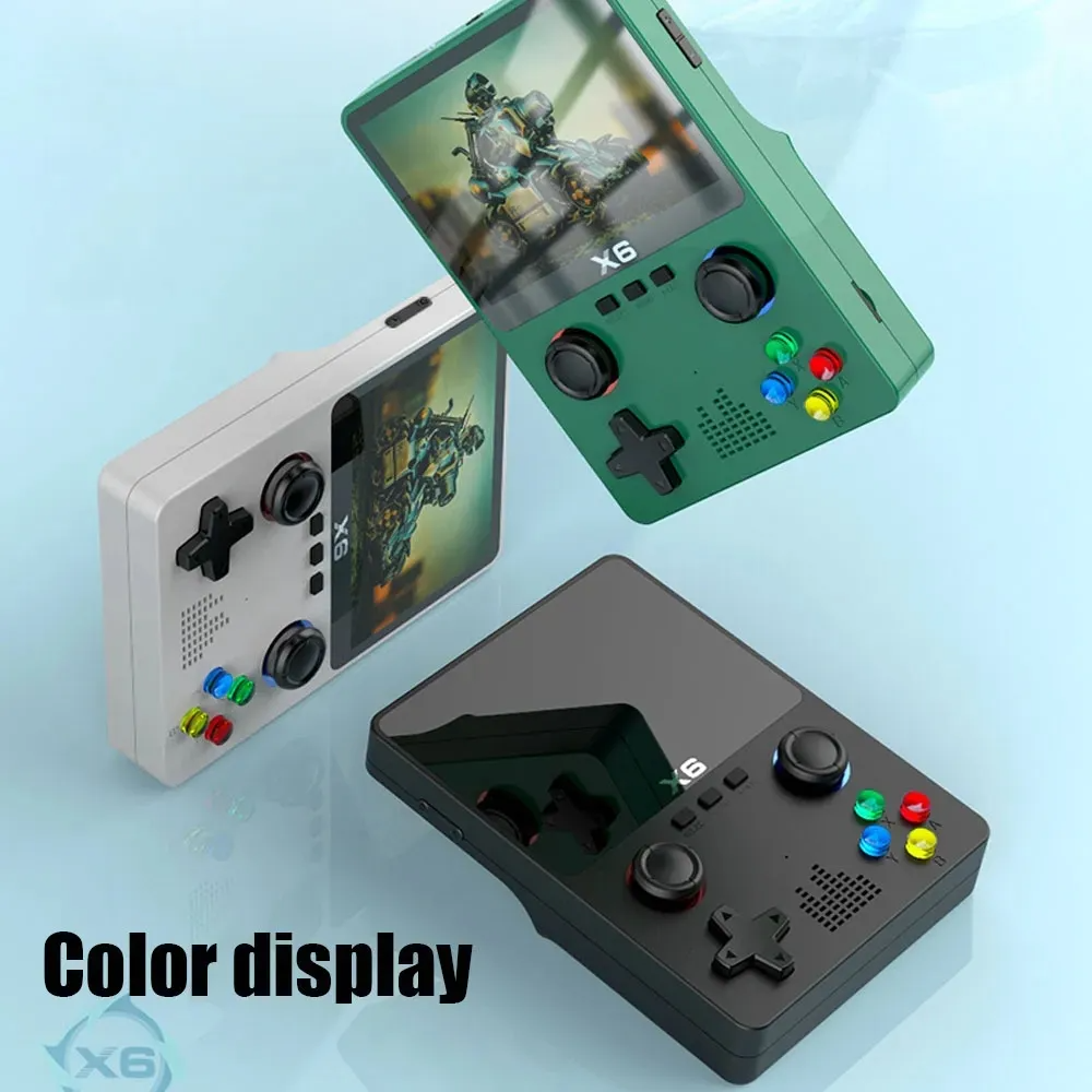 Retro Gaming Console X6 3.5Inch IPS Screen Handheld Game Player