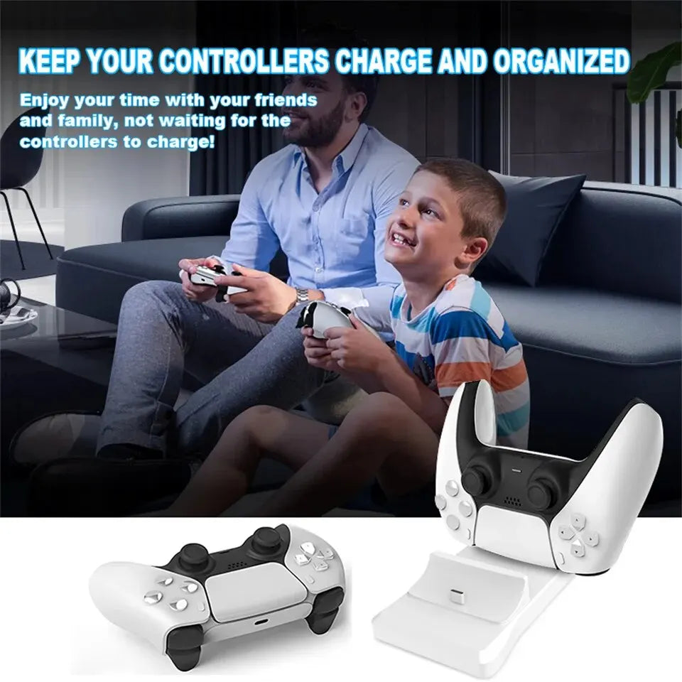 Dual Controller Charging Stand for Playstation 5 Controller Charger Station PS5