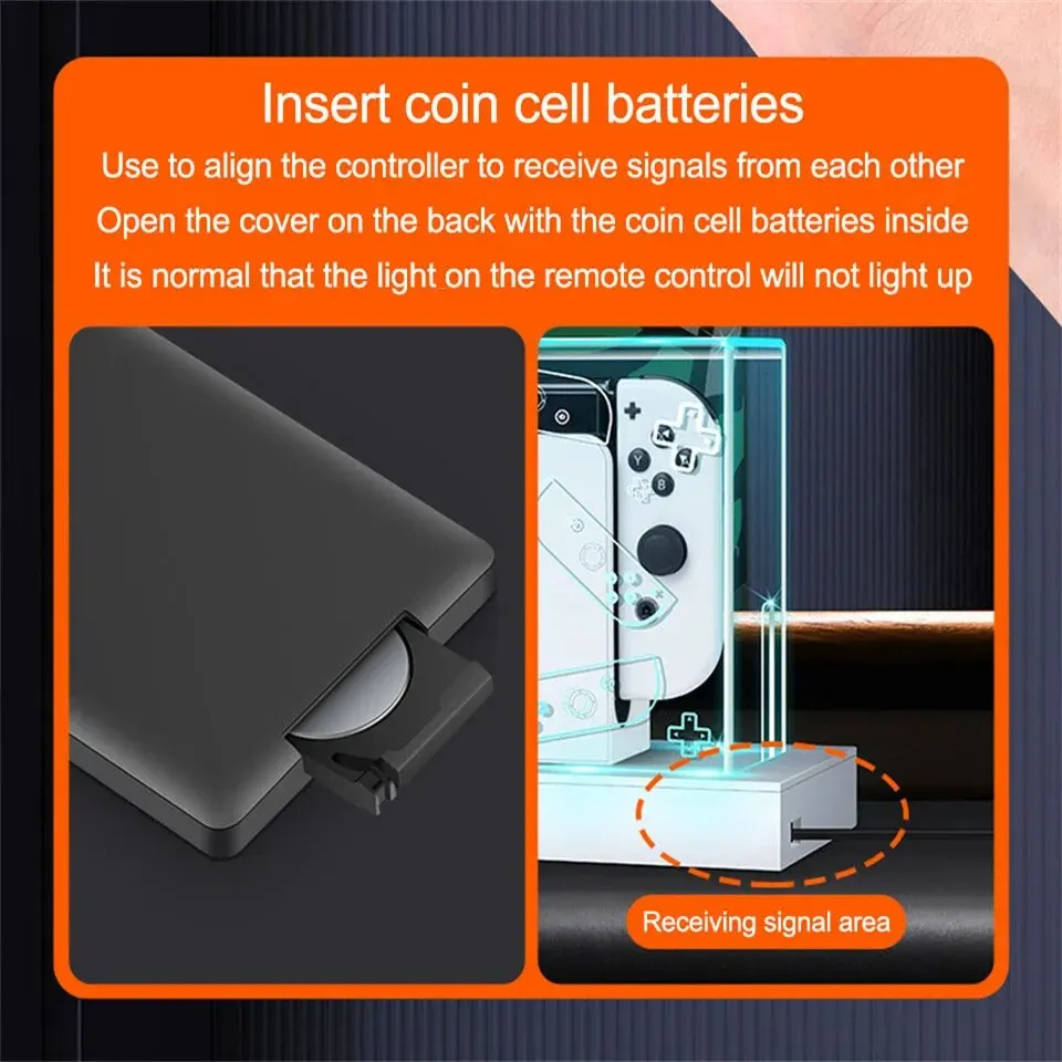 RGB Base Clear Dust Cover for Nintendo Switch Oled Case