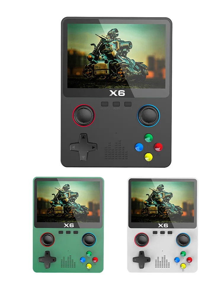 Retro Gaming Console X6 3.5Inch IPS Screen Handheld Game Player