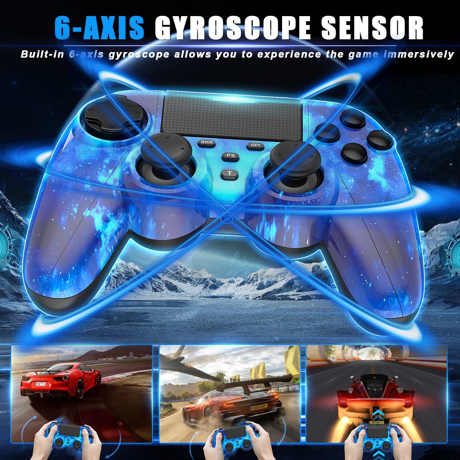 Wireless Controller for PS4 PS3 PC PHONE