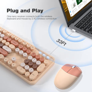 Wireless Keyboard and Mouse Set