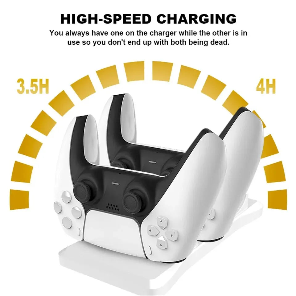 Dual Controller Charging Stand for Playstation 5 Controller Charger Station PS5
