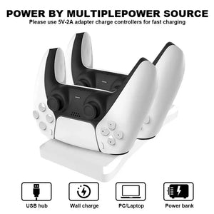 Dual Controller Charging Stand for Playstation 5 Controller Charger Station PS5