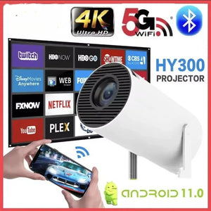HY300 4K Android 11 Home Cinema Portable Projector