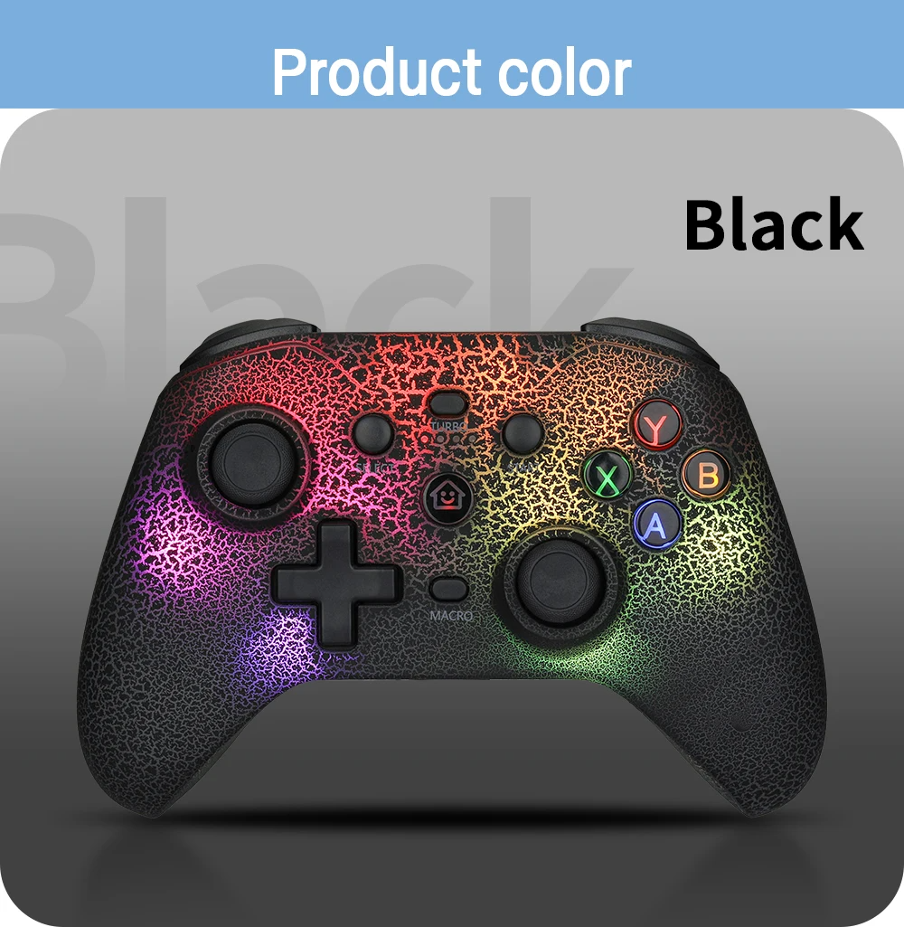 NS 9 RGB Light Wireless Controller For Nintendo Switch and PC
