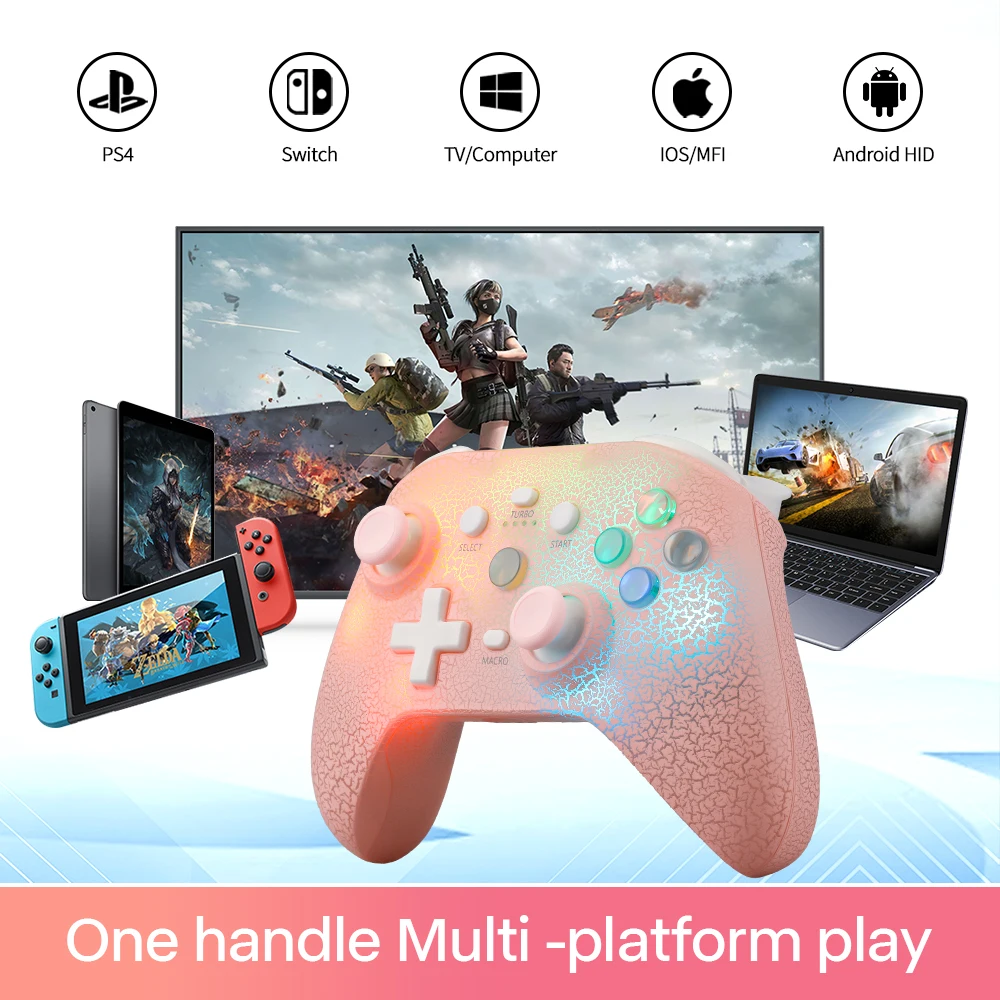 NS 9 RGB Light Wireless Controller For Nintendo Switch and PC