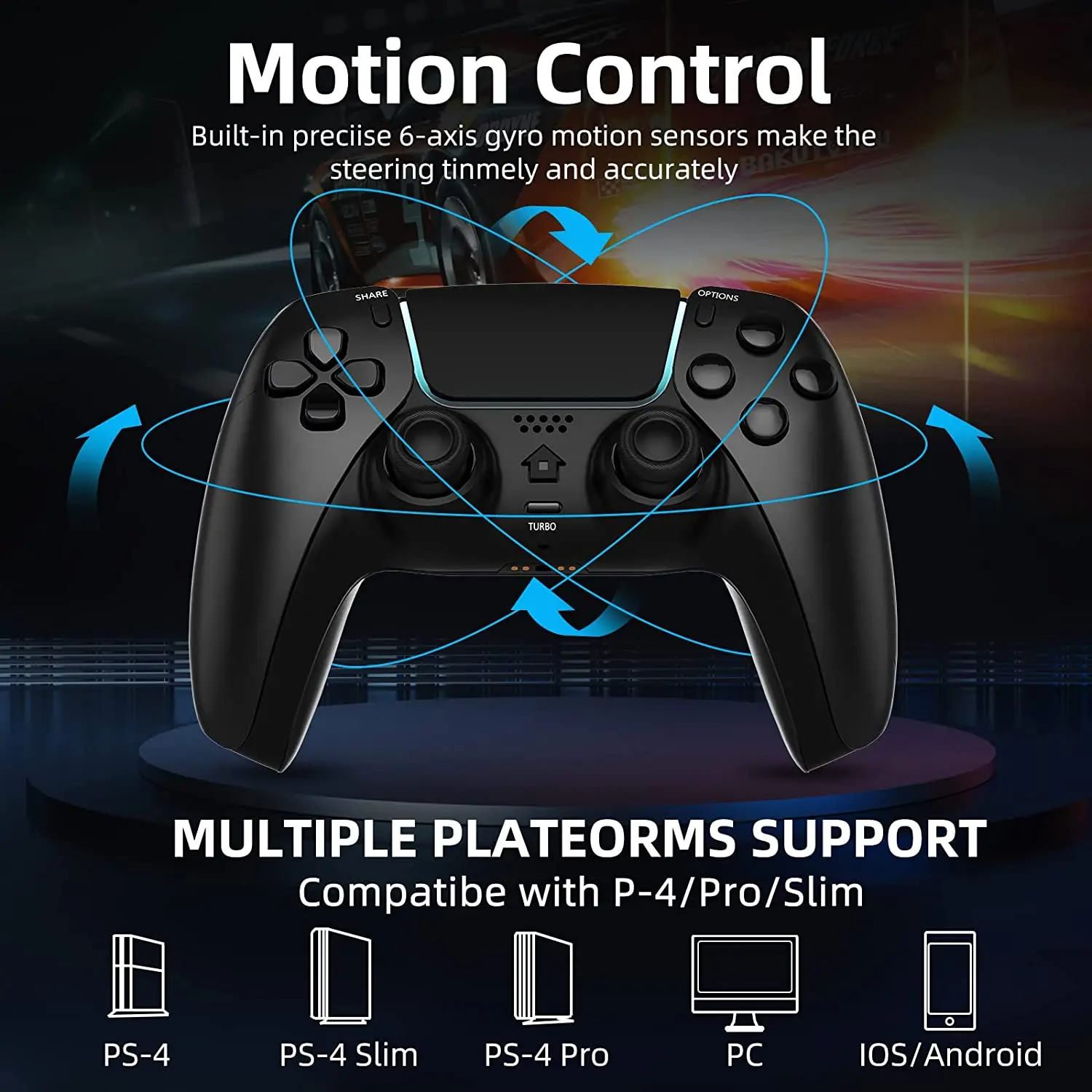 Wireless Controller for PS4/PC