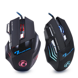 Professional Wired Gaming Mouse 7 Buttons LED 5500DPI