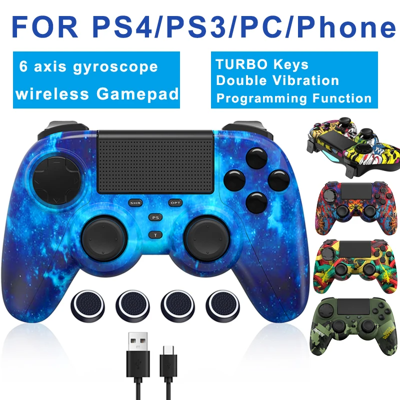 Wireless Controller for PS4 PS3 PC PHONE